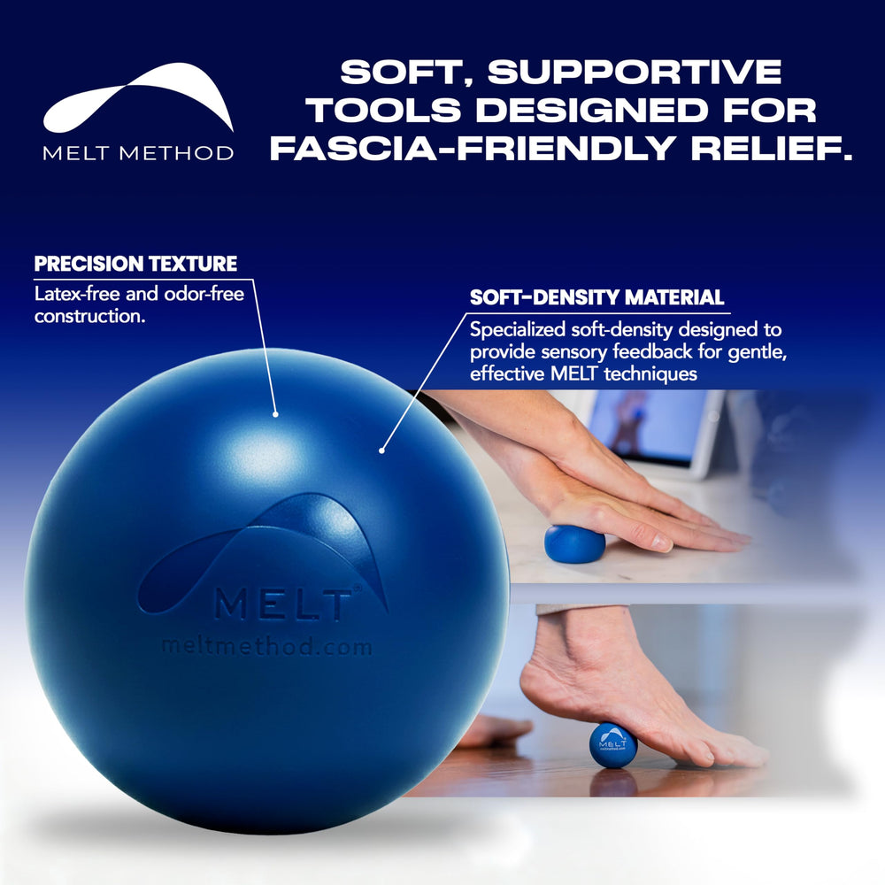 MELT Method rodillo sensorial en detalle para liberación miofascial
