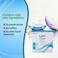 Menicon LacriPure viales dentro de un bolso, ideal para viajes