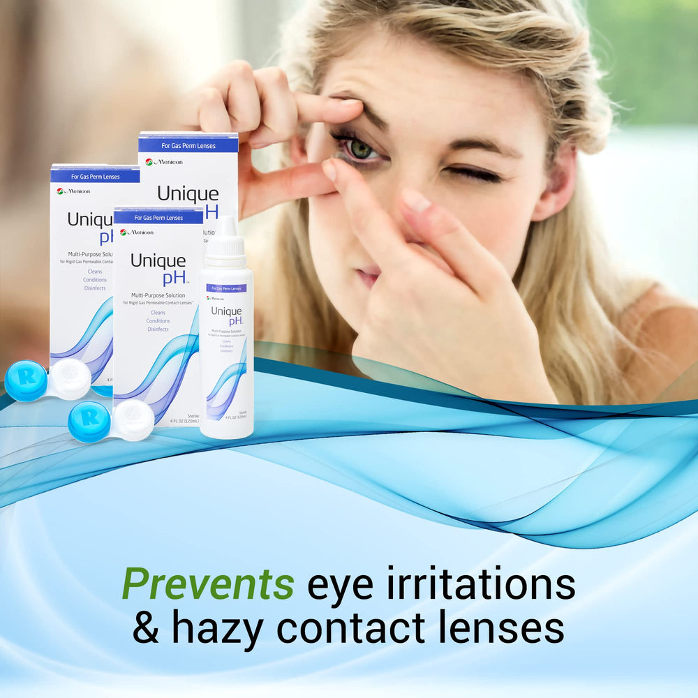 Menicon lentes RGP en remojo con solución, limpieza y acondicionamiento