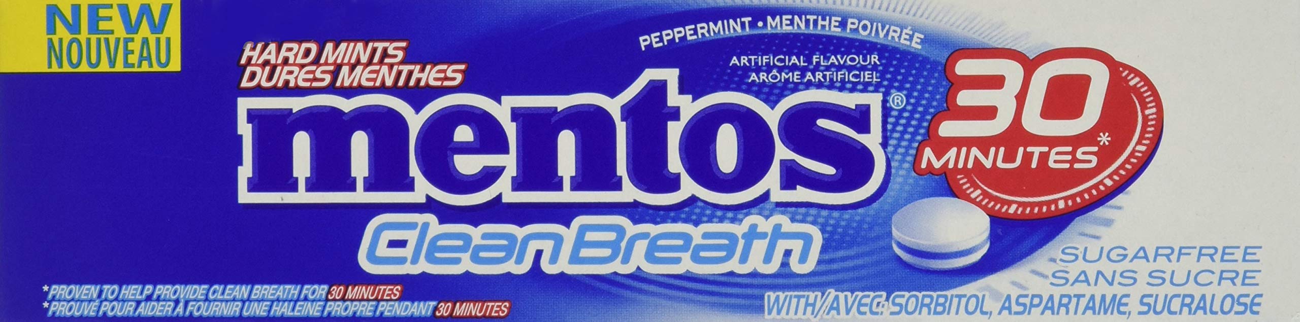 MENTOS comparación de tamaño en bolsillo, demuestra fácil transporte diario