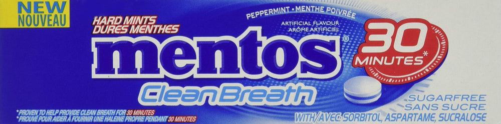 MENTOS comparación de tamaño en bolsillo, demuestra fácil transporte diario