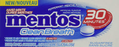MENTOS etiqueta nutricional legible, aclara que es fórmula sin azúcar
