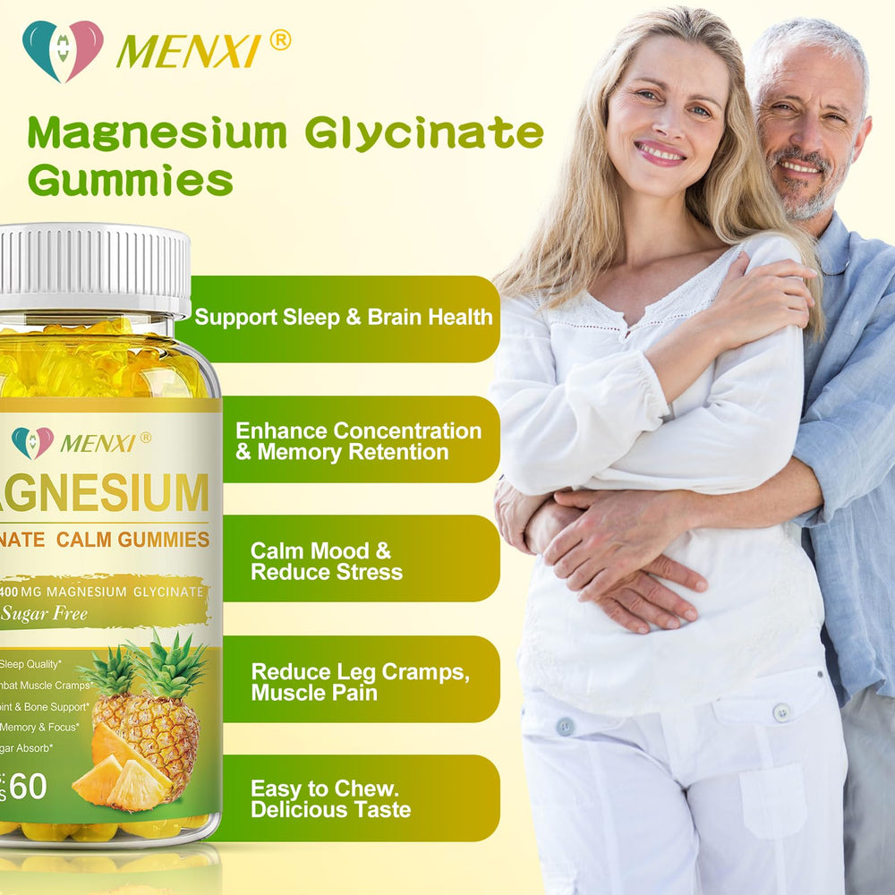 MENXI gominolas junto a almohada nocturna, beneficio para la rutina del sueño