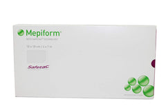 Mepiform pack frontal 4x7in mostrando apósitos y protección para cicatrices