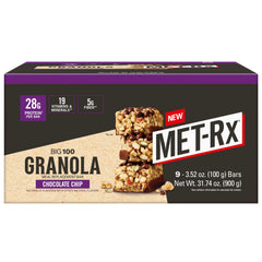MET-Rx empaque frontal mostrando envase y beneficio proteico