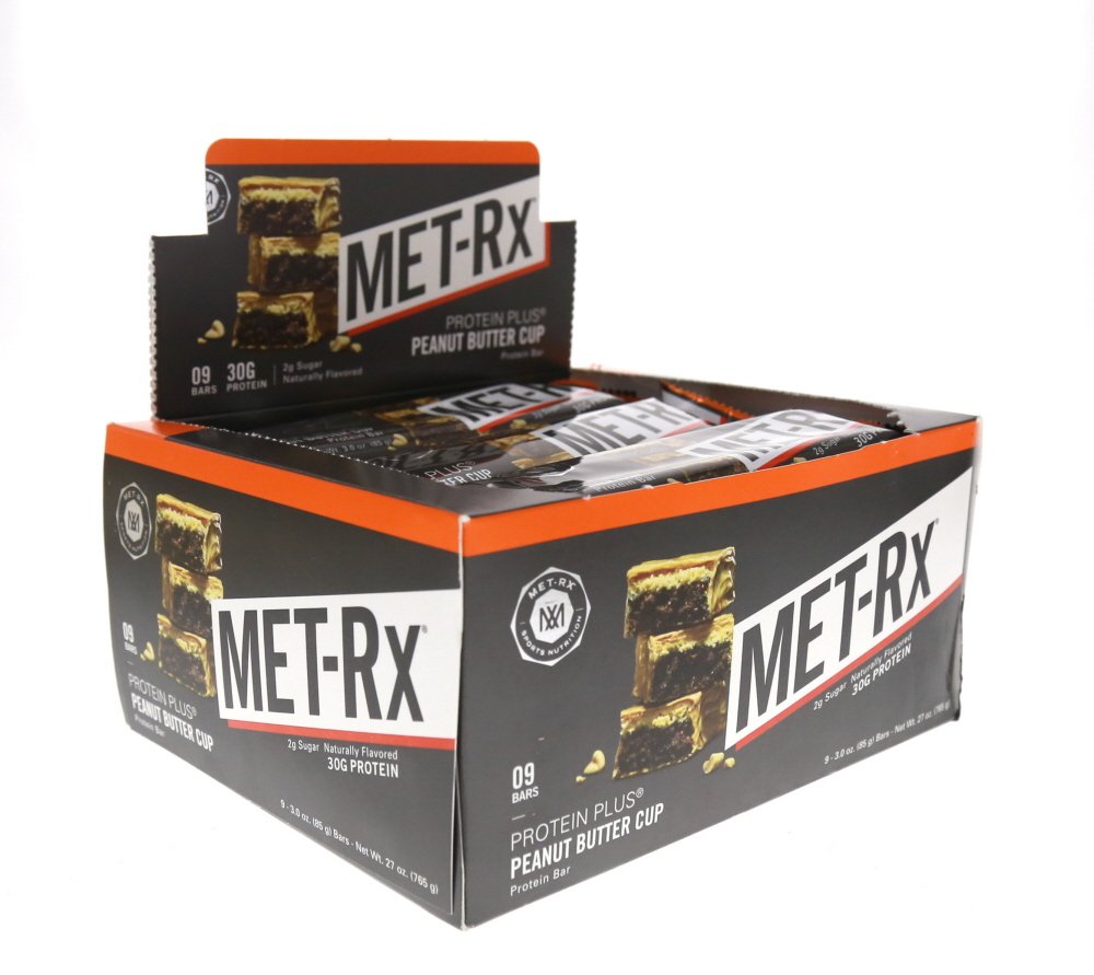 MET-Rx empaque con nueve unidades ideal para almacenamiento y uso continuo