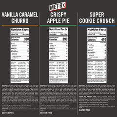 MET-Rx primer plano de textura Super Cookie Crunch, crujiente y apetecible