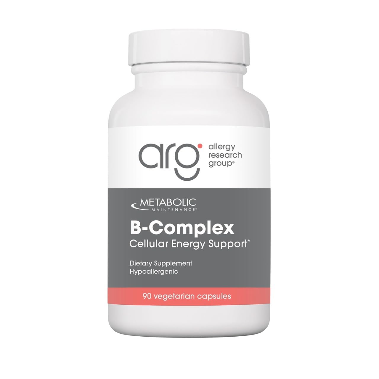 Metabolic Maintenance frasco frontal mostrando 90 cápsulas para energía