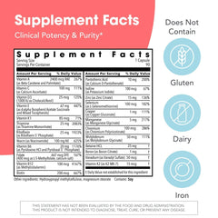 Metabolic Maintenance detalle de etiqueta que resalta vitaminas B activas