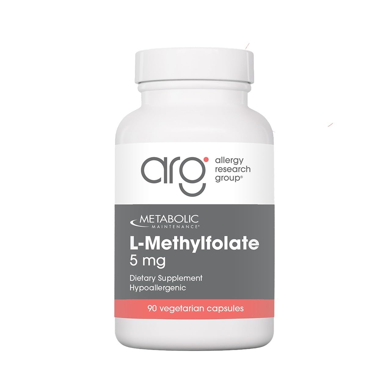 Metabolic Maintenance frente del envase mostrando diseño y dosis 5 mg, confianza y pureza