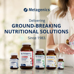 Metagenics CandiBactin en entorno de cocina sugiriendo integración en rutina diaria
