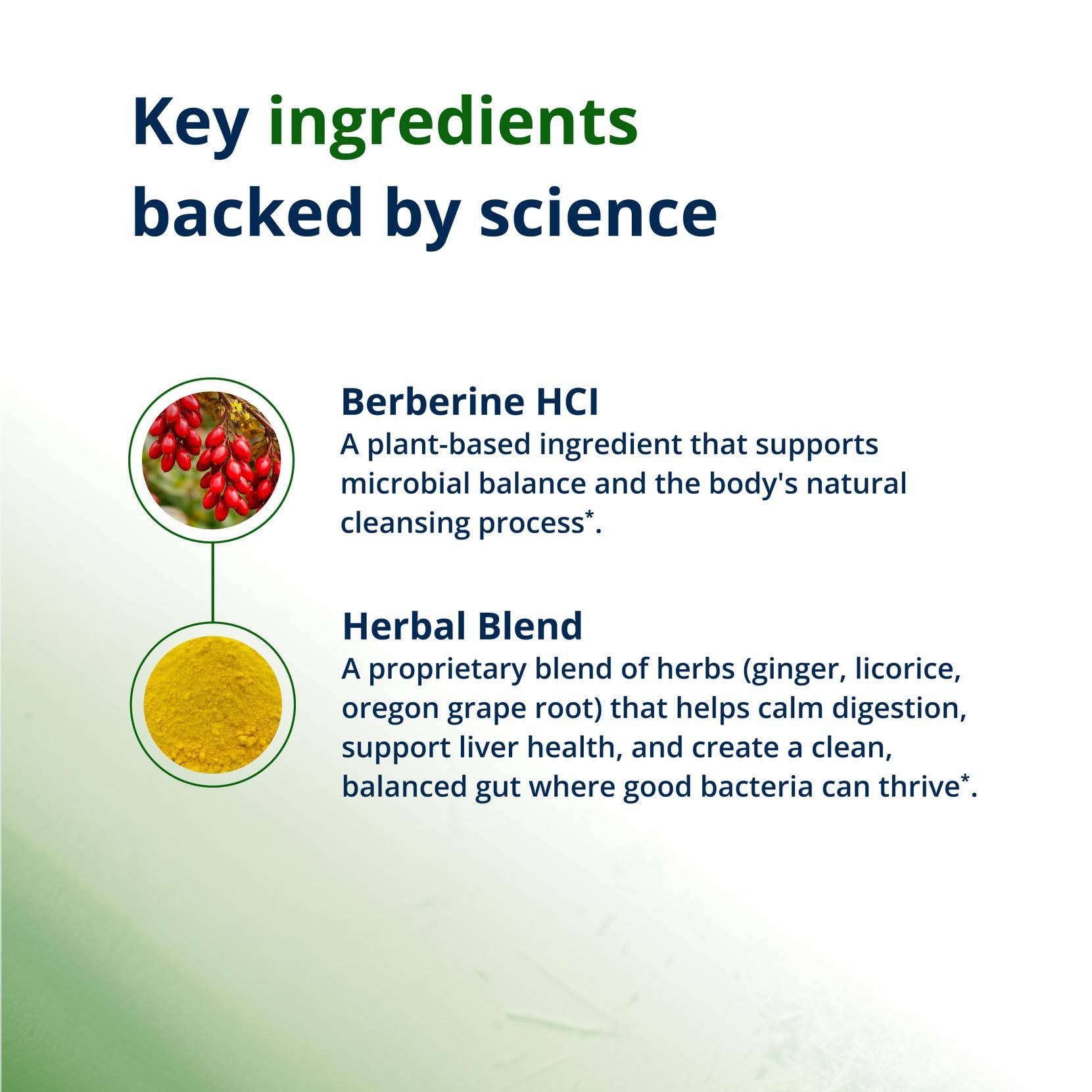 Metagenics etiqueta con lista de ingredientes y garantía de calidad visible