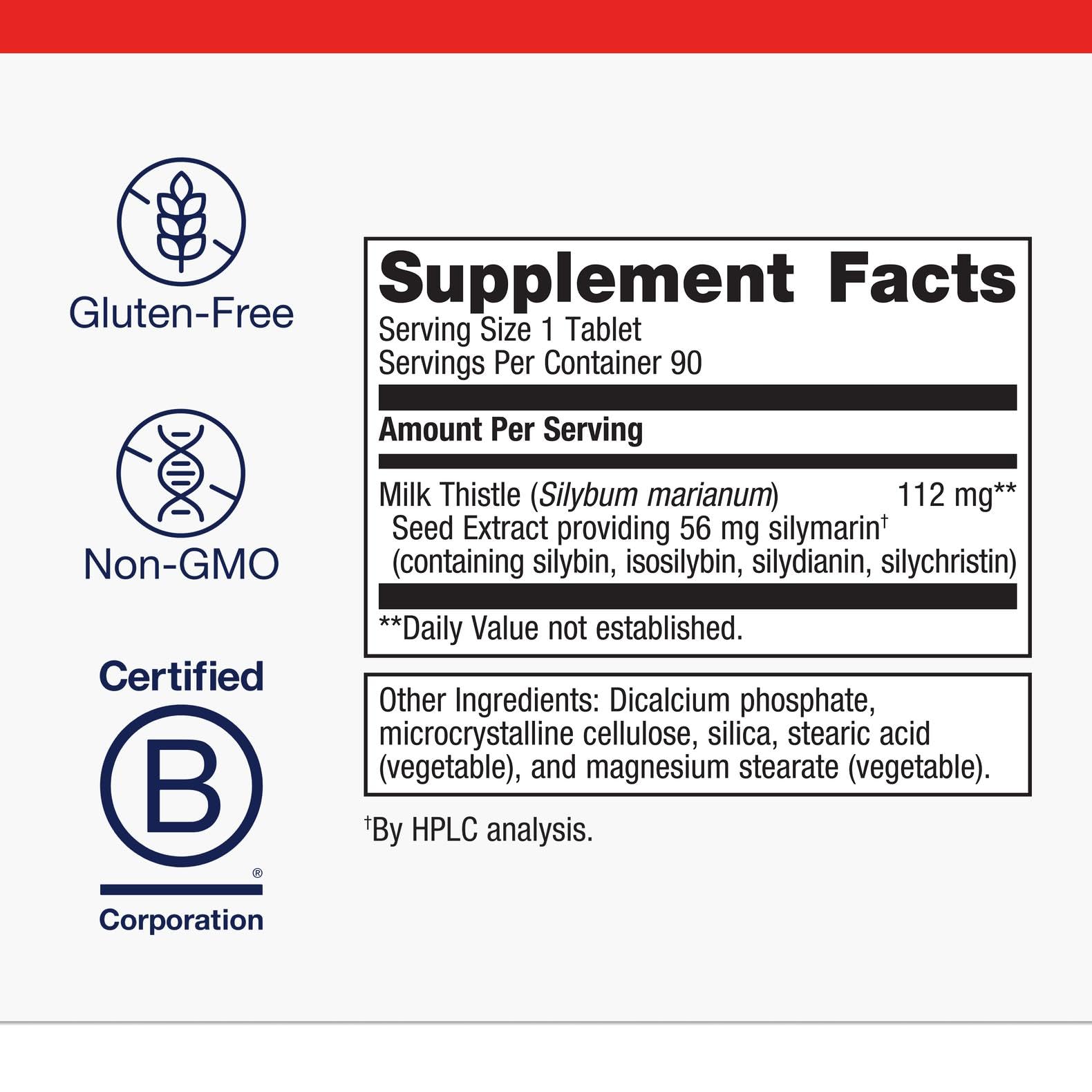 Metagenics etiqueta con ingredientes y certificaciones para confianza