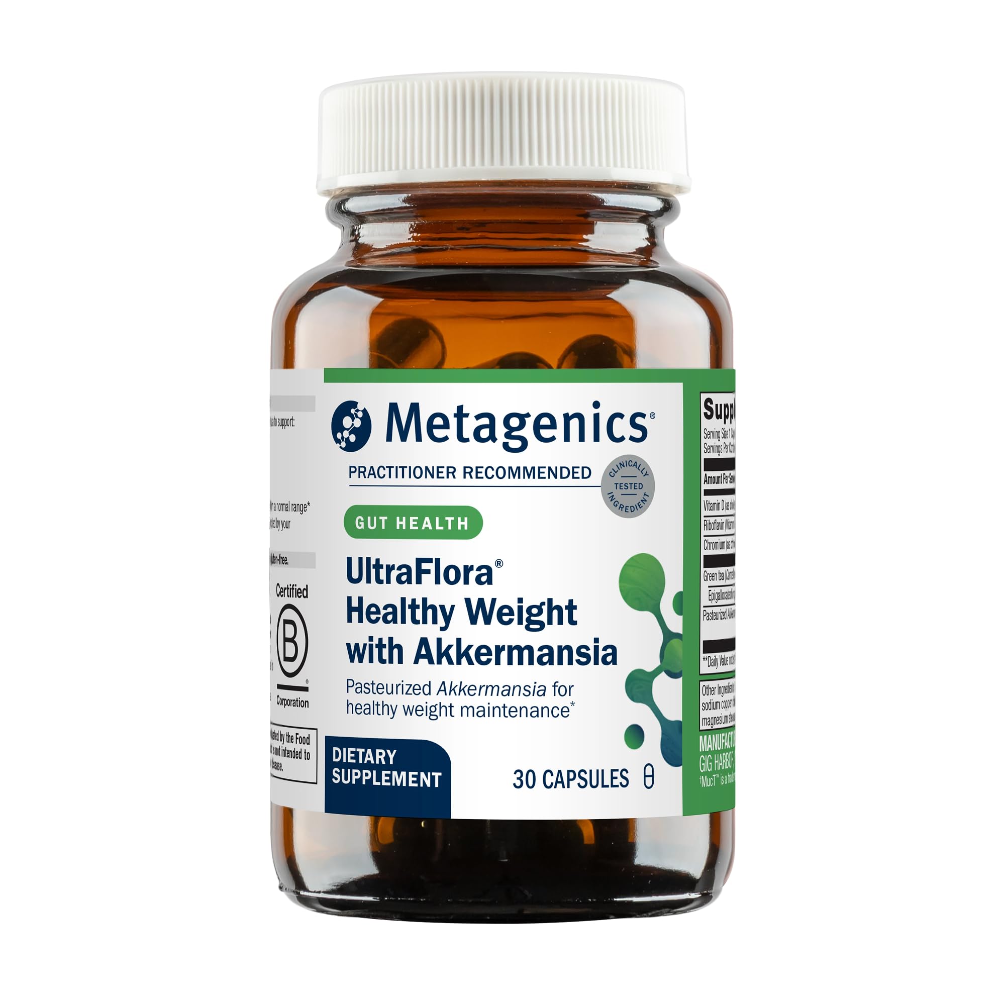 Metagenics UltraFlora frontal mostrando envase y confianza profesional