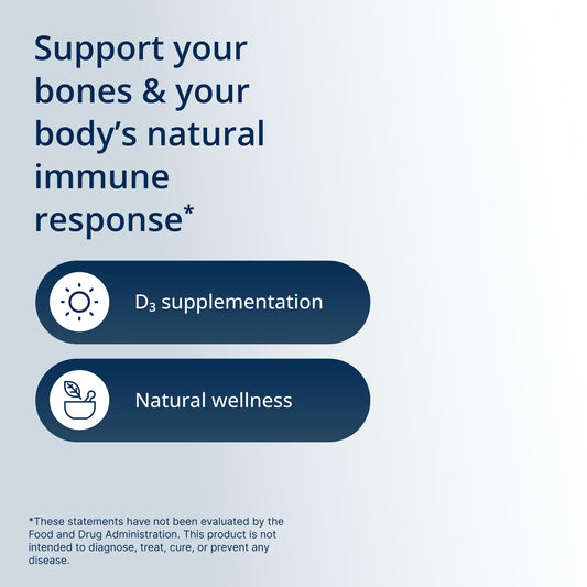 Metagenics Vitamin D3 cápsula en mano para apreciar tamaño y facilidad de ingesta