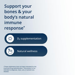 Metagenics Vitamin D3 cápsula en mano para apreciar tamaño y facilidad de ingesta