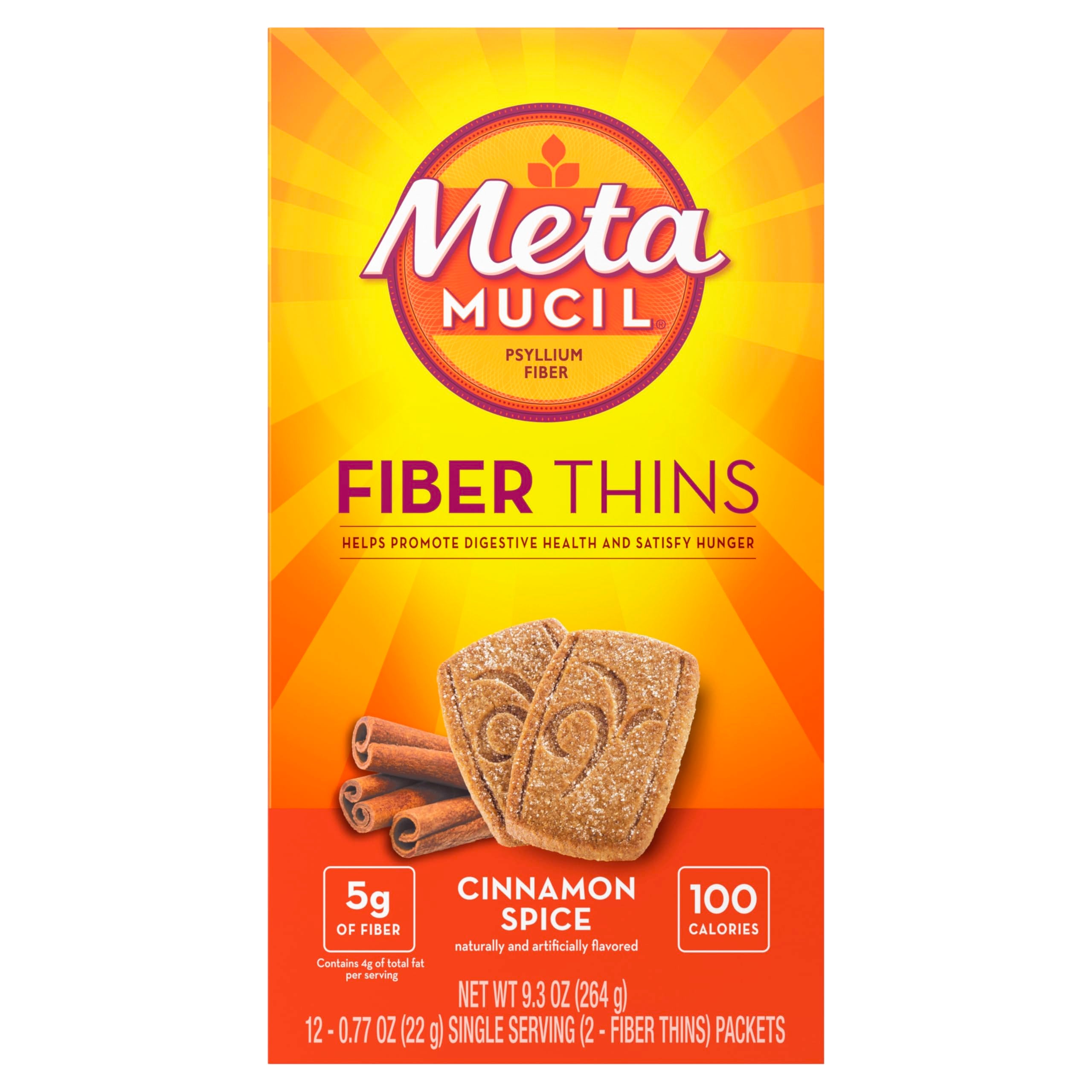 Metamucil en mesa de desayuno canela integración en rutina diaria