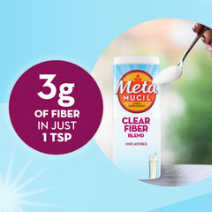 Metamucil añadido a batido y yogur mostrando versatilidad y mezcla invisible
