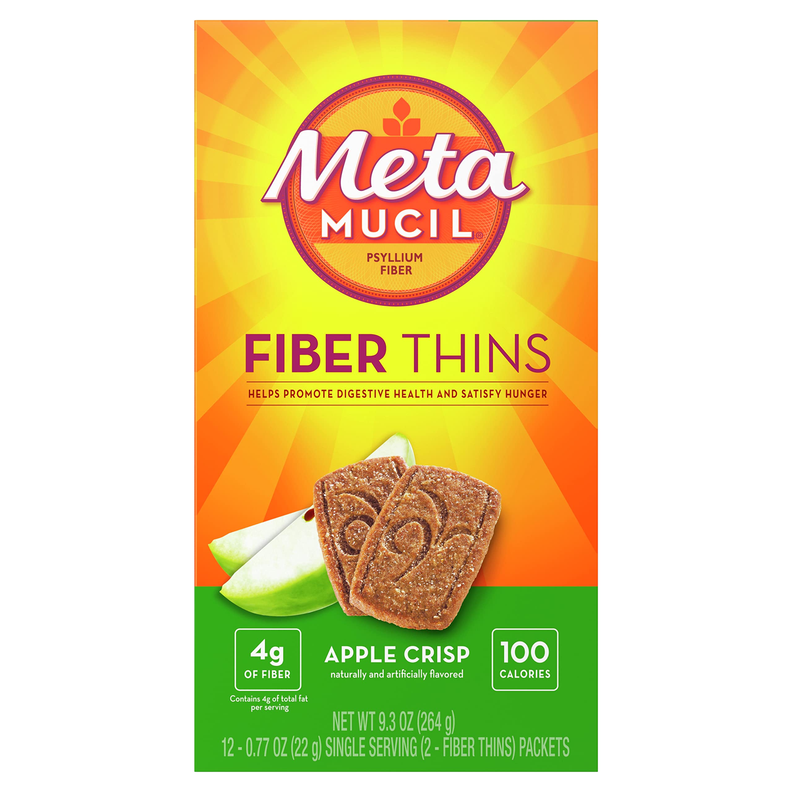 Metamucil producto en mesa con café en escena cotidiana para snack matutino