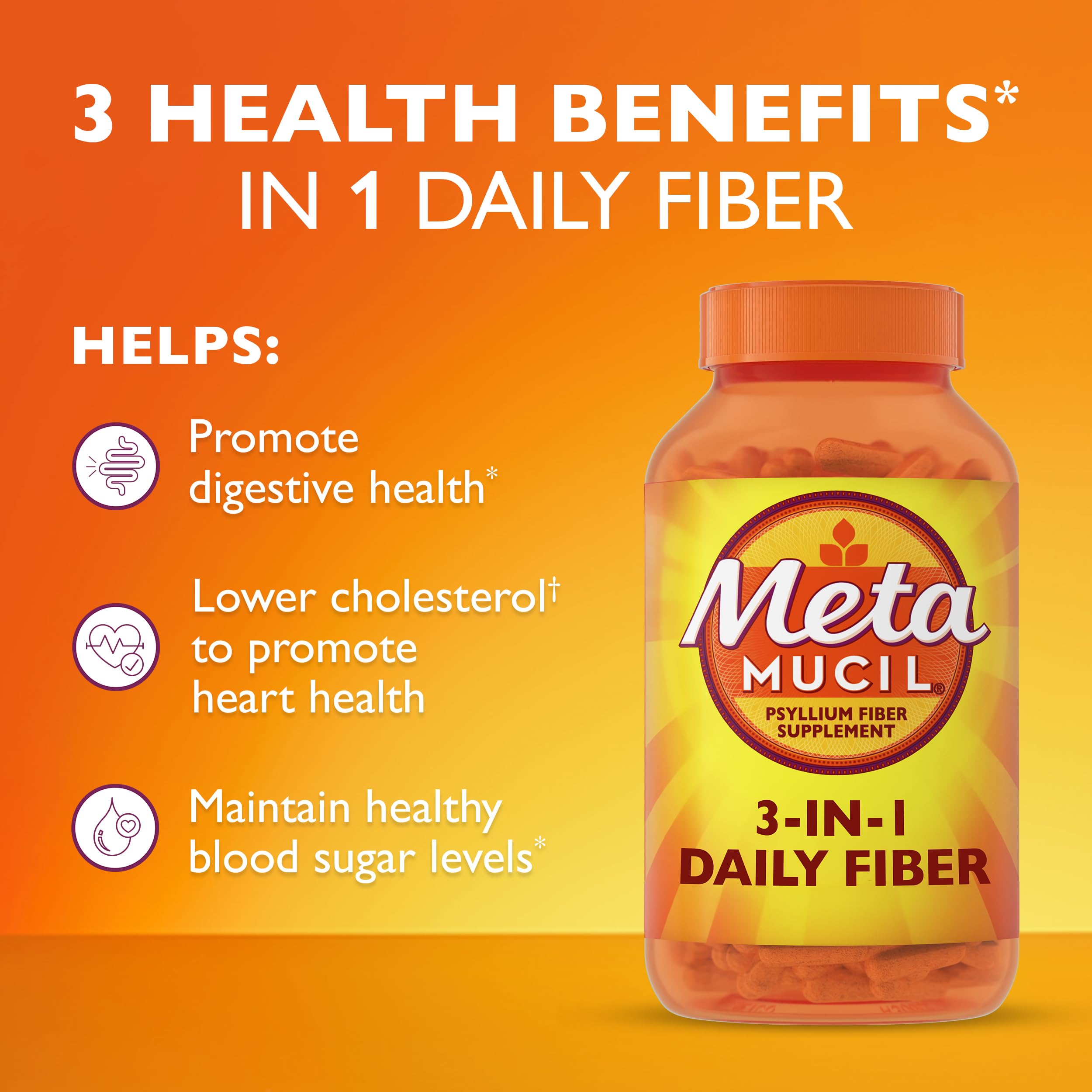 Metamucil psyllium husk textura de fibra vegetal, soporte digestivo