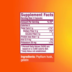 Metamucil cápsulas en rutina matinal apoyando hábito diario