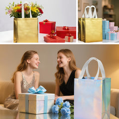 METAPRINT bolsa en evento mostrando uso en fiesta y presentación elegante