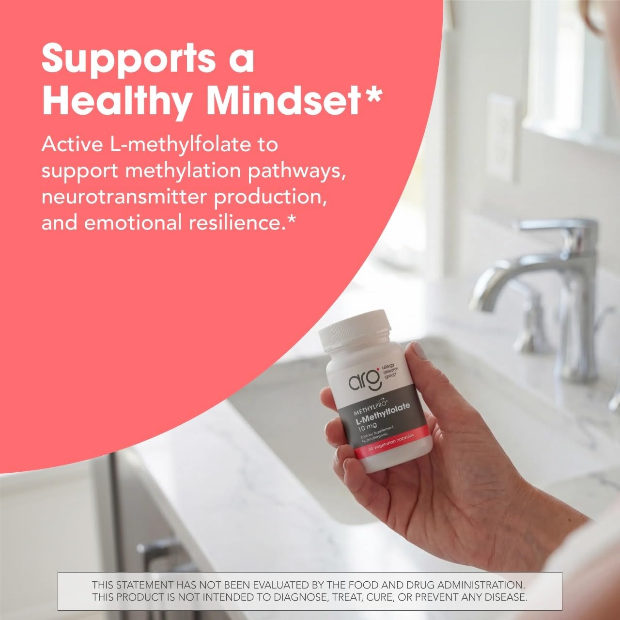 MethylPro etiqueta detallada con información de L‑methylfolate y pureza