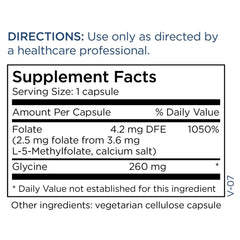 MethylPro etiqueta en detalle ilustrando ingredientes y pureza, tranquiliza al comprador