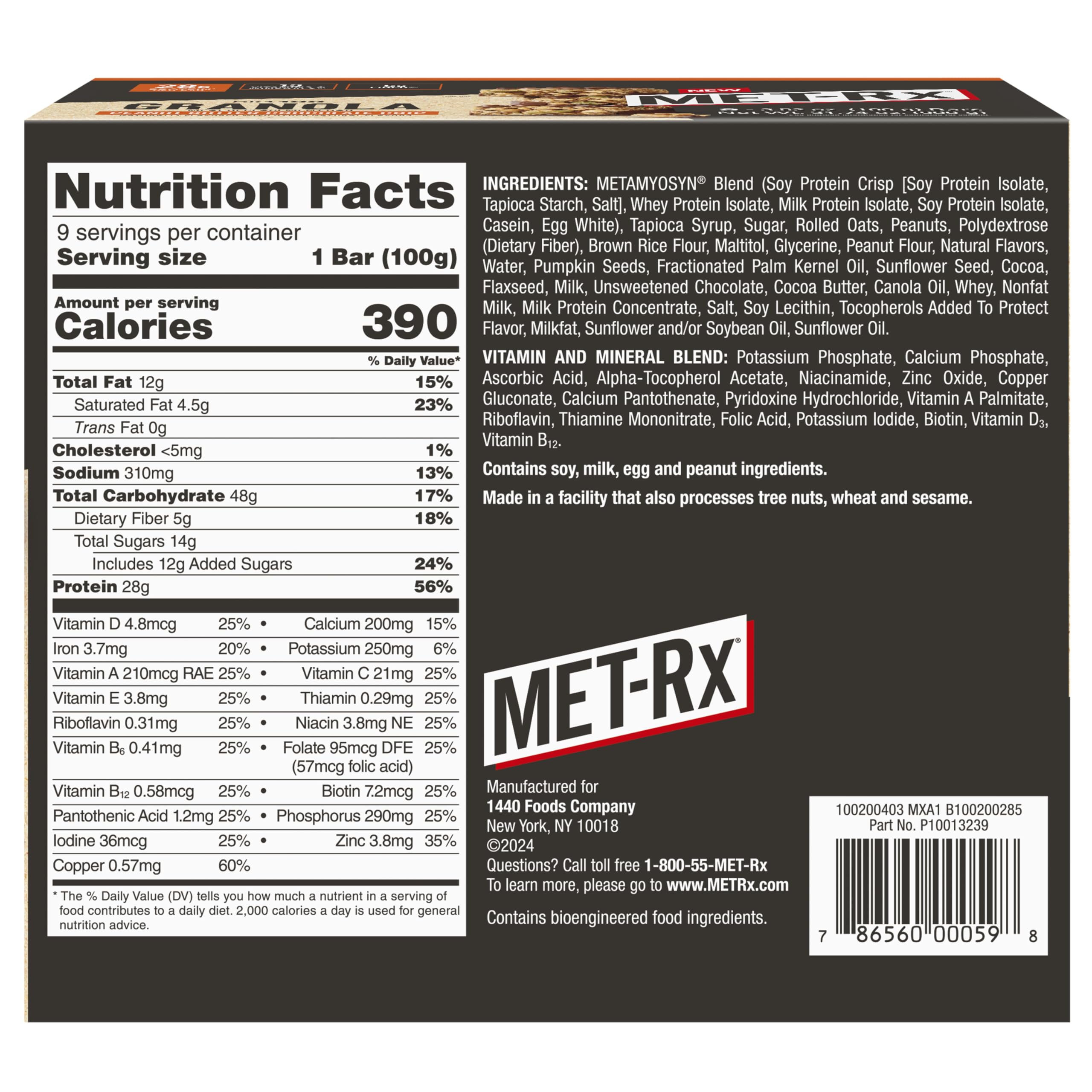 MET-Rx barrita en mano antes de entrenar, conveniente para energía inmediata