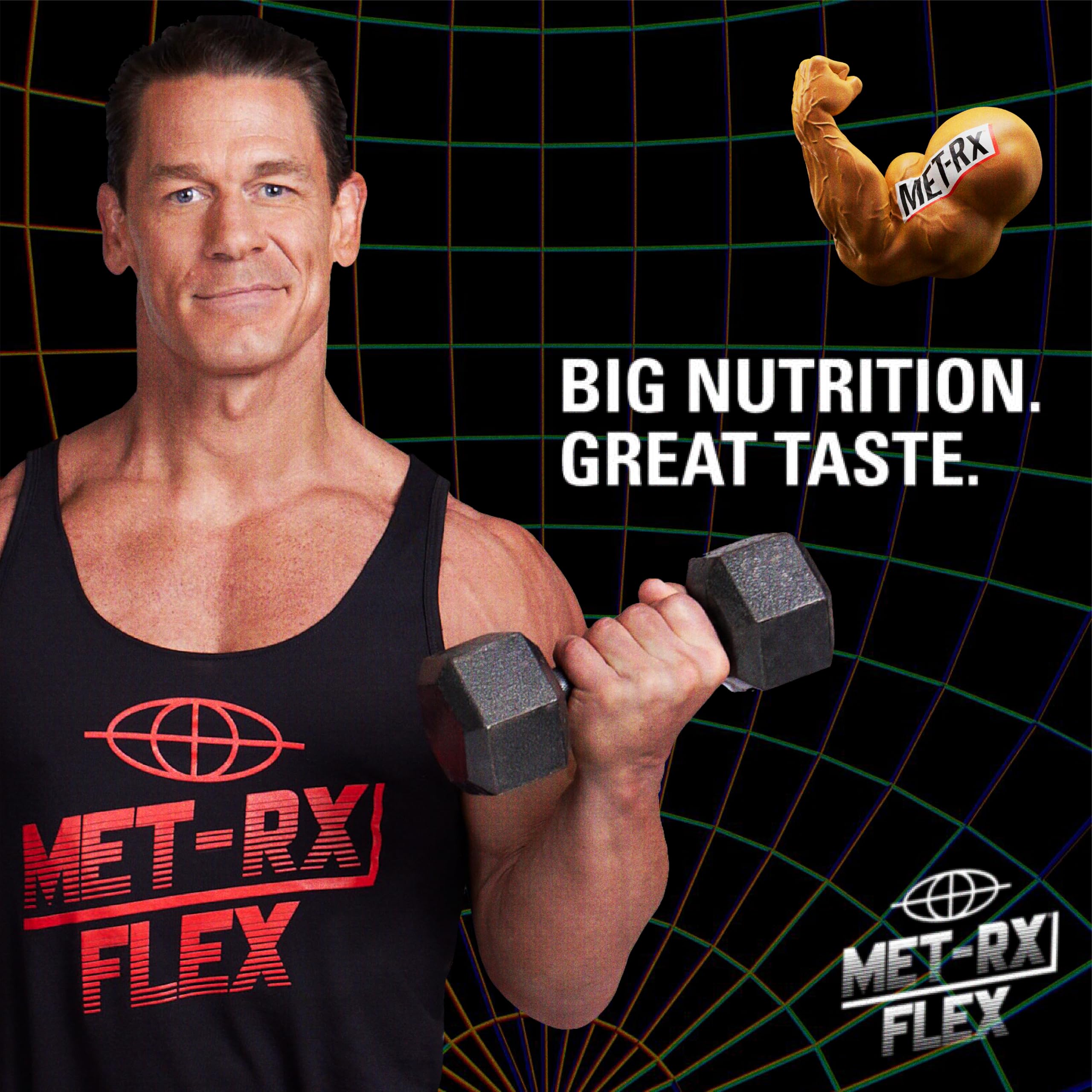 MET-Rx etiqueta nutricional enfocada en 30 g de proteína y vitaminas añadidas
