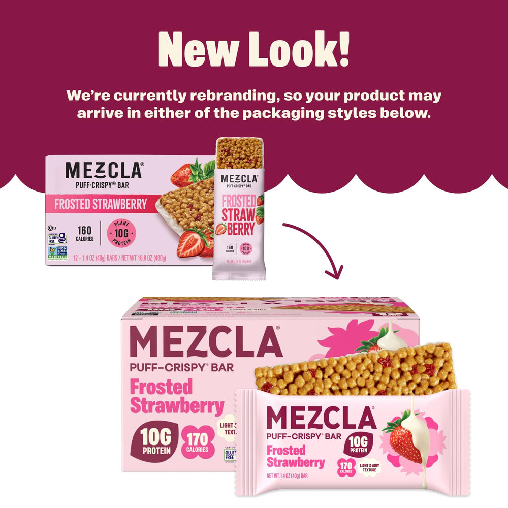 Mezcla barra en mano lista para comer como snack energizante