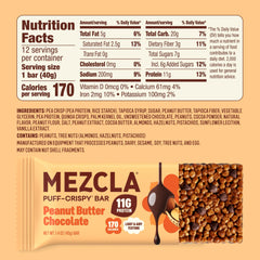 Mezcla primer plano de textura puff-crispy con crujido notable