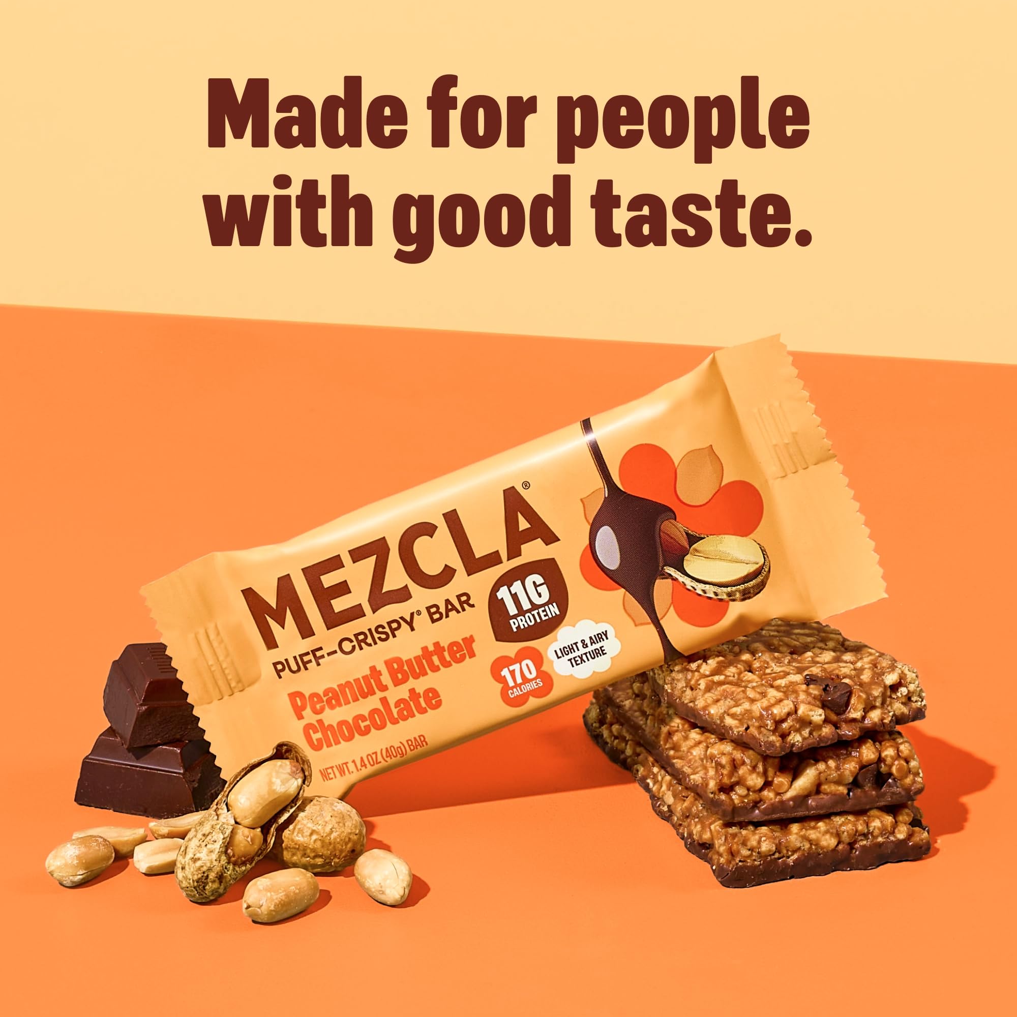 Mezcla barrita en escritorio como snack práctico en la oficina