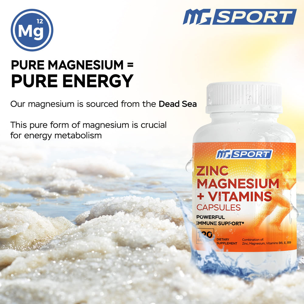 Ambiente relajado con MgSport ZMA en mesita, transmitiendo mejor descanso y recuperación