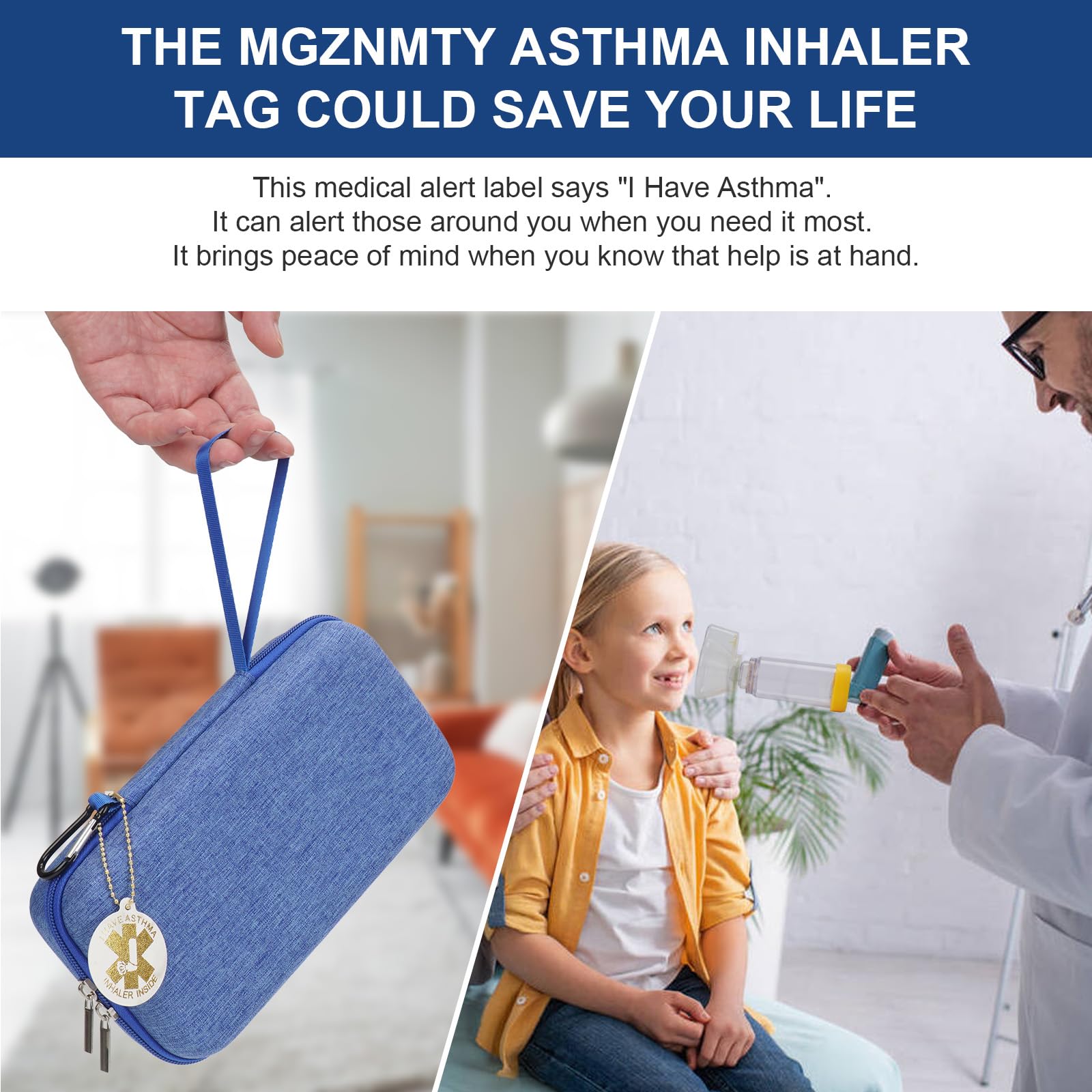 MGZNMTY interior organizado con correas y bolsillo de malla, acceso rápido