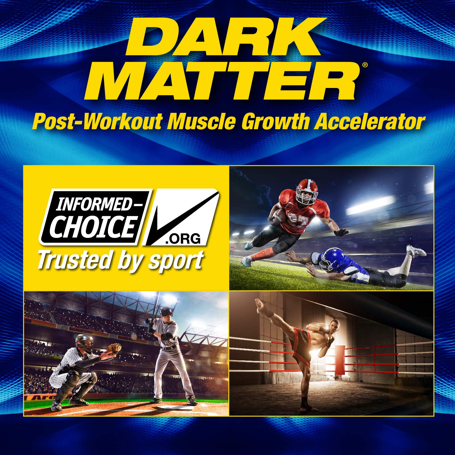 MHP Dark Matter ingredientes clave visualizados para reponer glucógeno