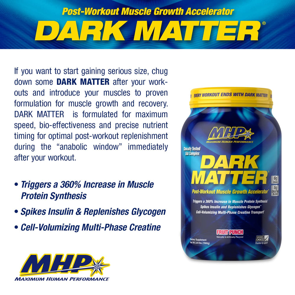 MHP Dark Matter textura de polvo en primer plano para mezcla rápida