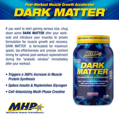 MHP Dark Matter textura de polvo en primer plano para mezcla rápida