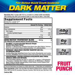MHP Dark Matter bebida preparada en vaso listo para consumir tras ejercicio