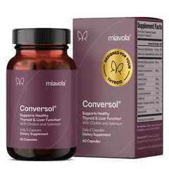 miavola frasco Conversol frontal mostrando diseño y cantidad 60 cápsulas