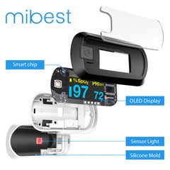 Mibest con pilas AAA, funda y manual listos para uso inmediato