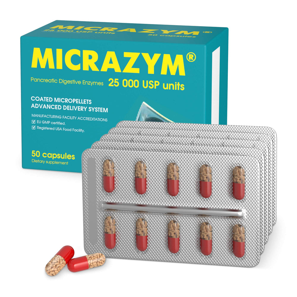 Micrazym detalle de micropellets entericados, protección ácida y liberación dirigida.