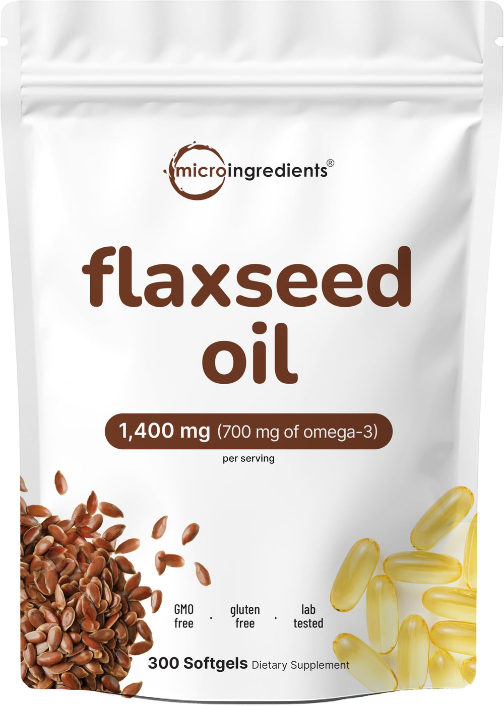 Micro Ingredients envase frontal mostrando el suplemento y beneficios