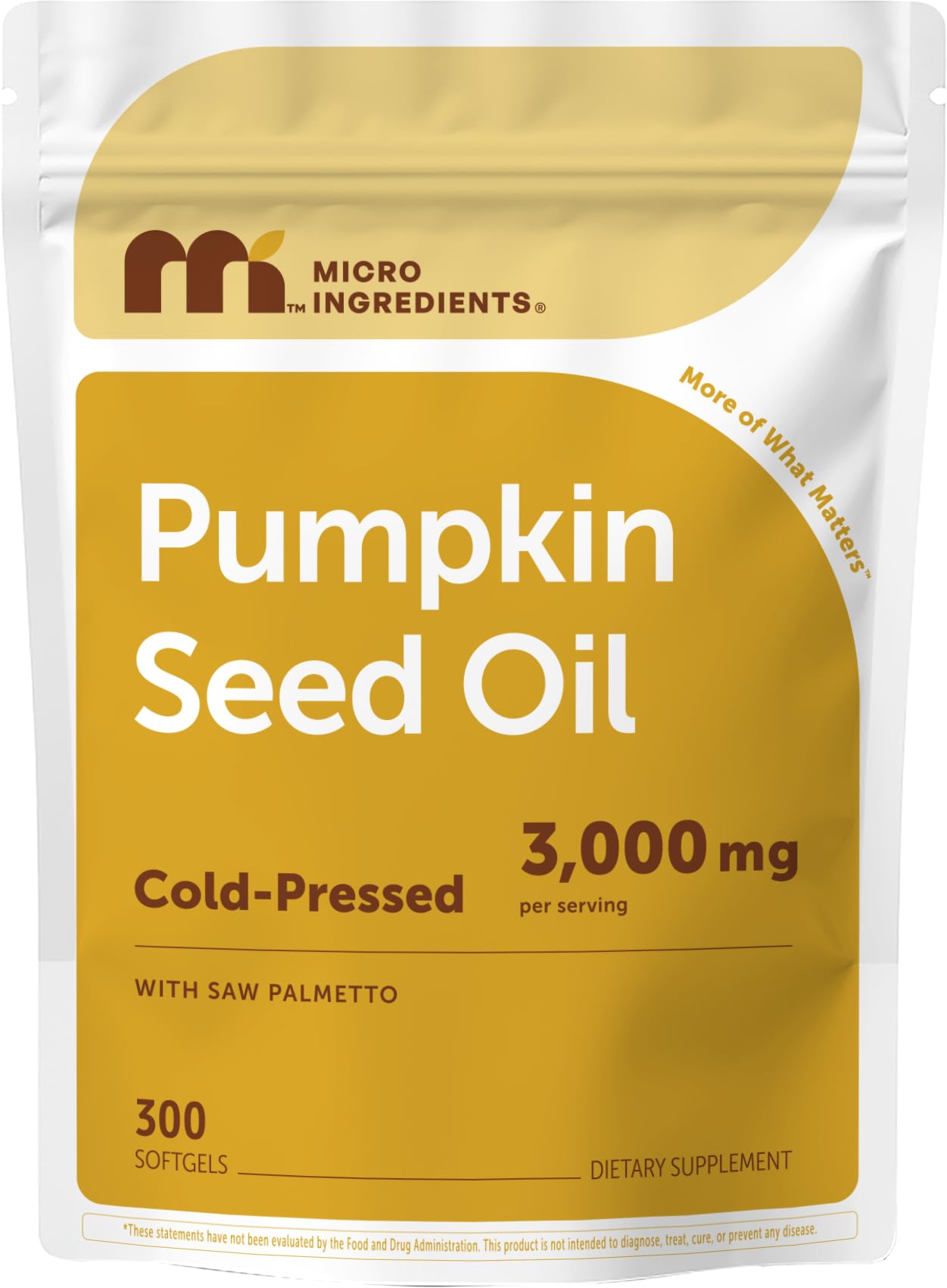 Micro Ingredients envase frontal con cápsulas, presentación de 300 unidades y ahorro