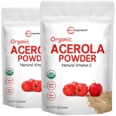 Micro Ingredients envase frontal mostrando etiqueta orgánica y beneficios