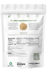 Micro Ingredients amla textura del polvo en primer plano, fácil de mezclar