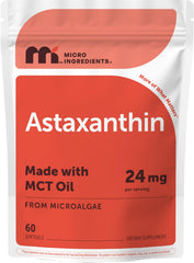 Micro Ingredients frasco frontal mostrando 60 softgels para uso diario y conveniencia