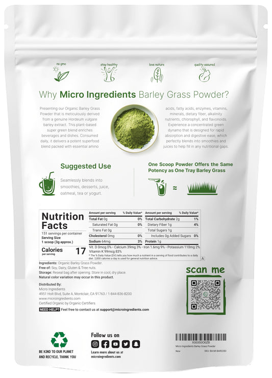 Micro Ingredients primer plano de la textura fina del polvo destacando fácil disolución
