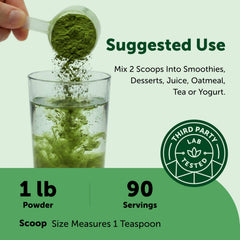 Micro Ingredients batido verde preparado con polvo, sabor vegetal integrado