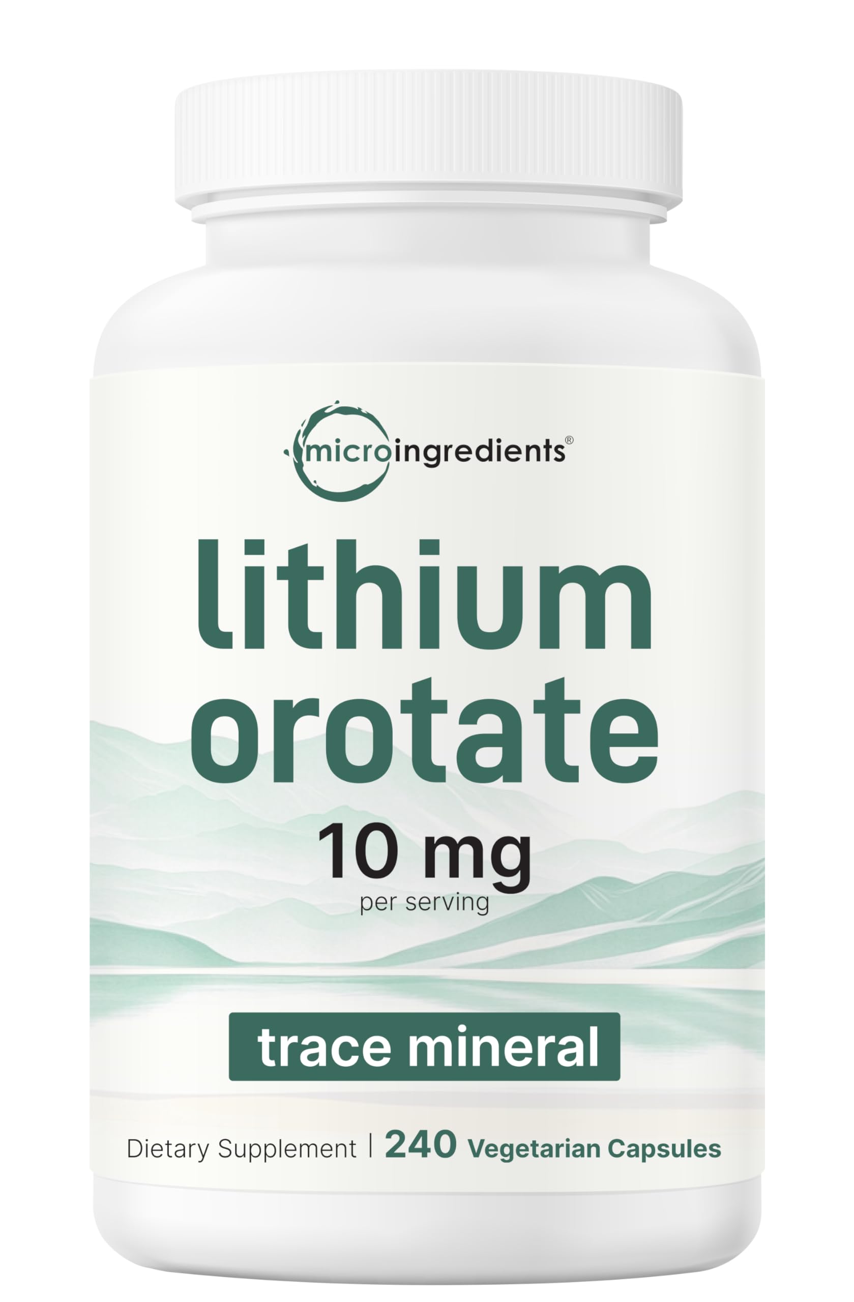 Micro Ingredients bote frontal mostrando 240 cápsulas y beneficios claros